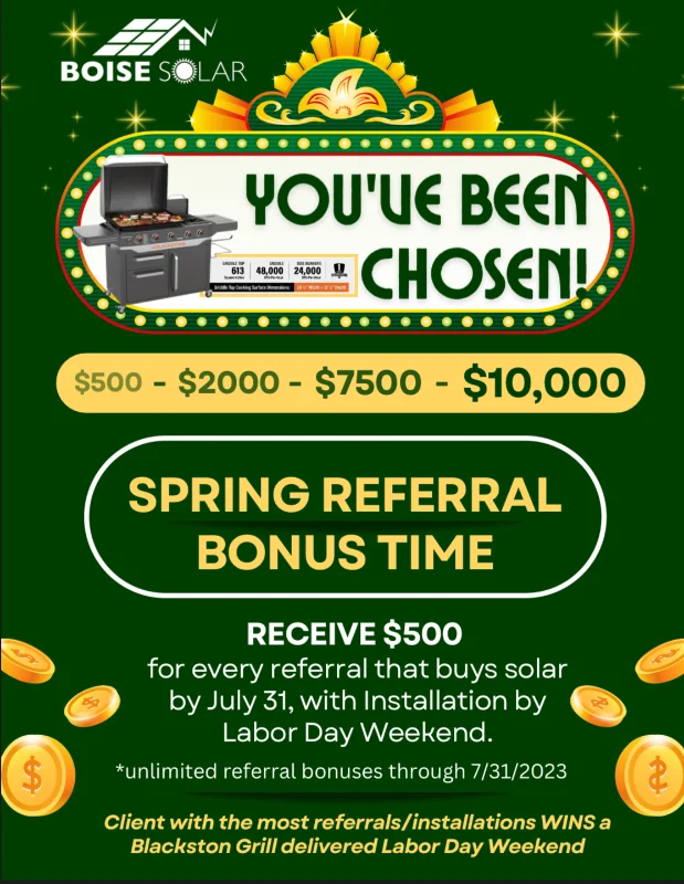 Flyer with solar special